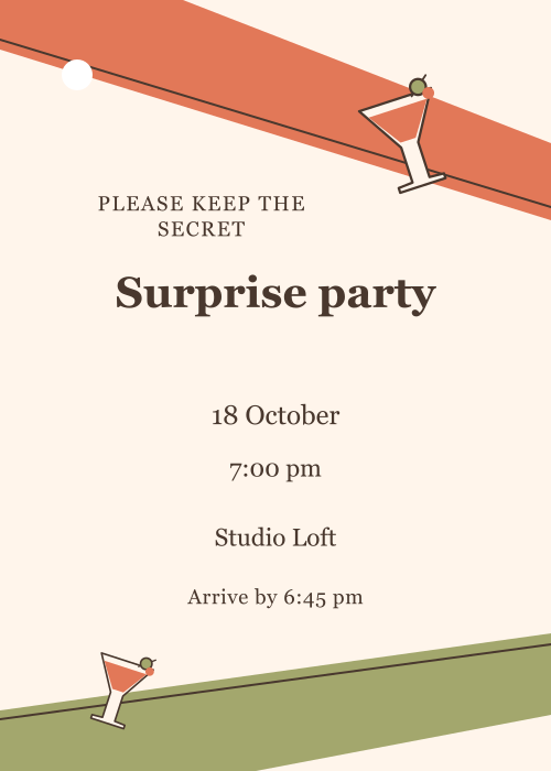 Aperitivo Club Ribbon Sash editable design preview