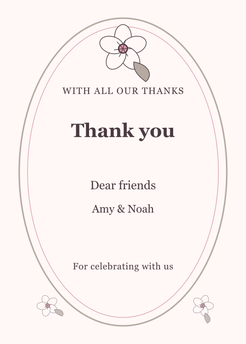 Blossom Veil Oval Portrait editable design preview