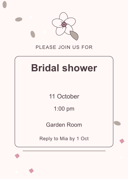 Blossom Veil Terrazzo editable design preview