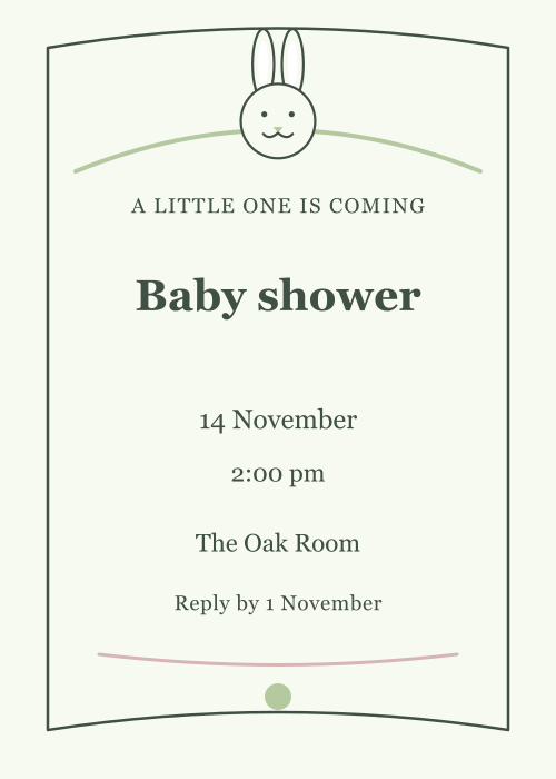 Bunny Meadow Storybook editable design preview