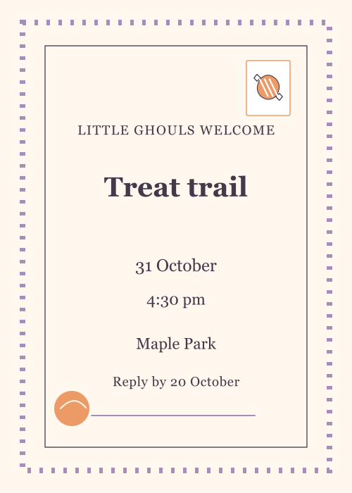 Candy Trail Postage Stamp editable design preview