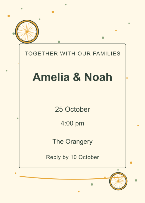 Citrus Terrace Confetti editable design preview
