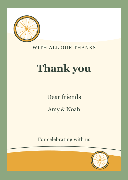 Citrus Terrace Paper Cut editable design preview