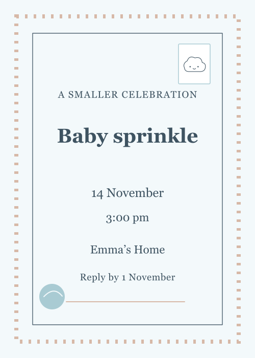 Cloud Nine Postage Stamp editable design preview