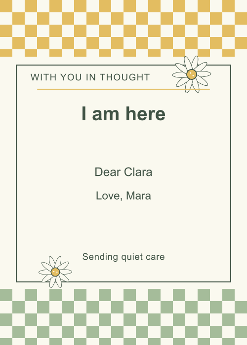 Daisy Note Checkerboard editable design preview