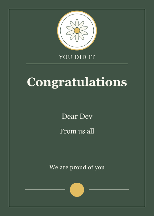 Daisy Note Medallion editable design preview