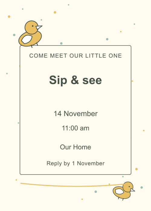Duckling Pond Confetti editable design preview