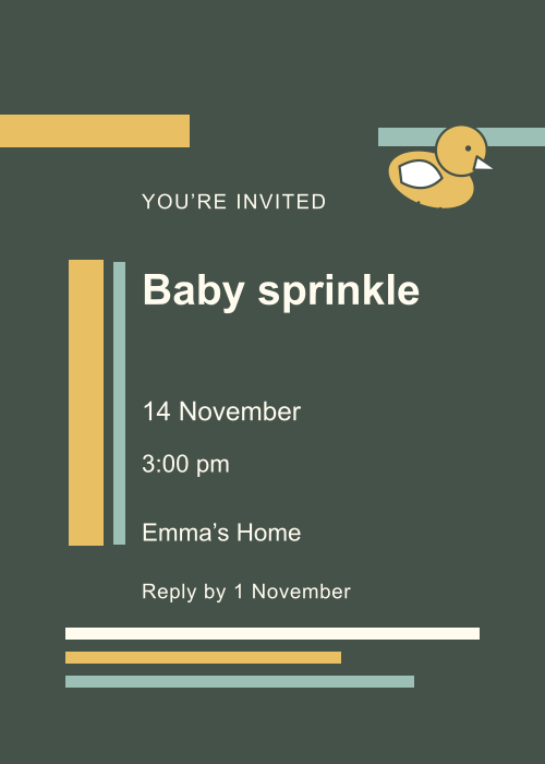 Duckling Pond Type Stack editable design preview