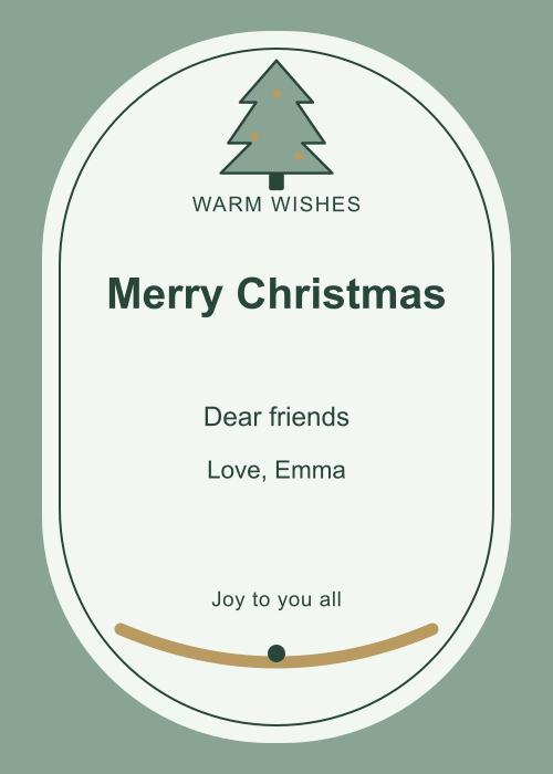 Evergreen Evening Capsule editable design preview