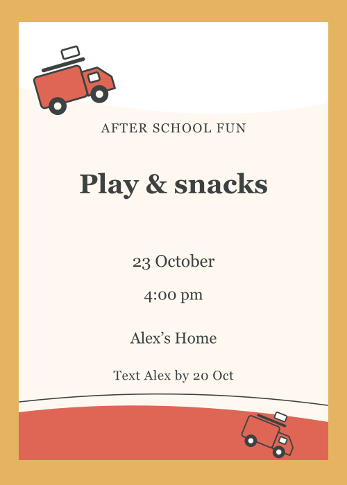 Fire Station Paper Cut editable design preview