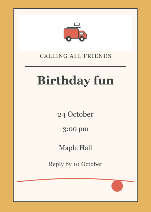 Fire Station Polaroid editable design preview