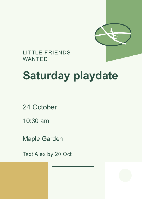 Football Field Offset Blocks editable design preview