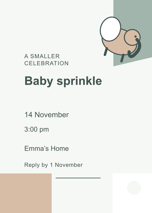 Little Elephant Offset Blocks editable design preview
