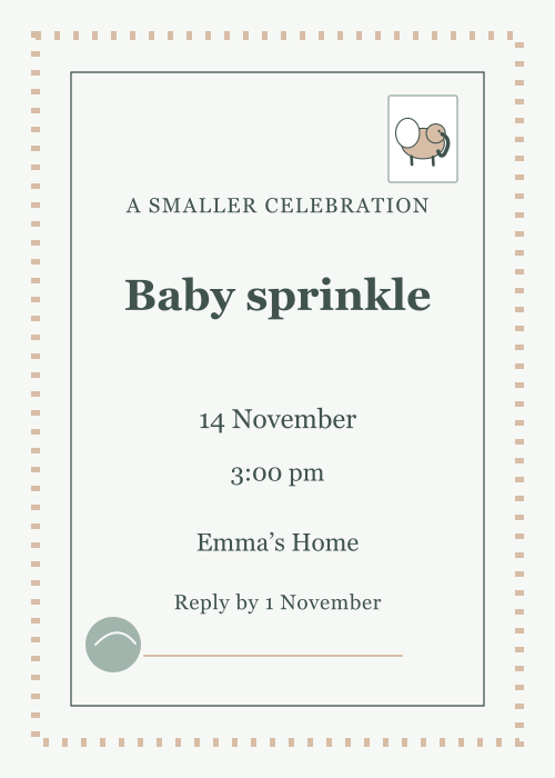Little Elephant Postage Stamp editable design preview