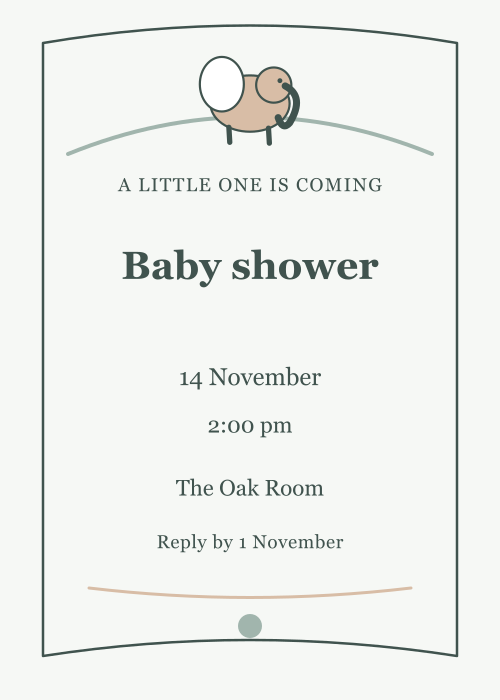 Little Elephant Storybook editable design preview