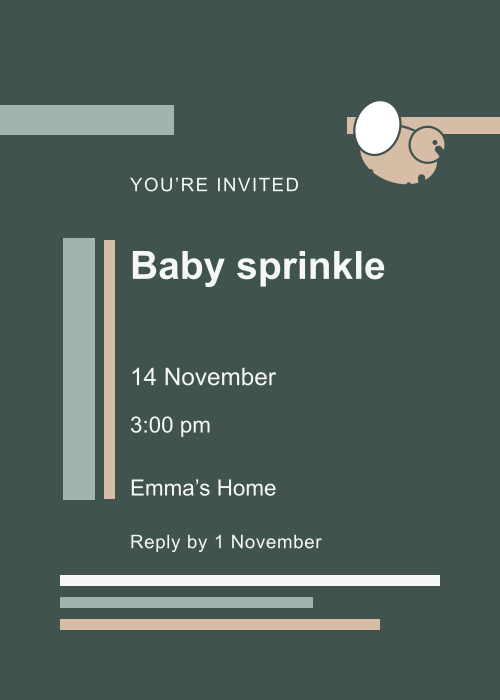 Little Elephant Type Stack editable design preview