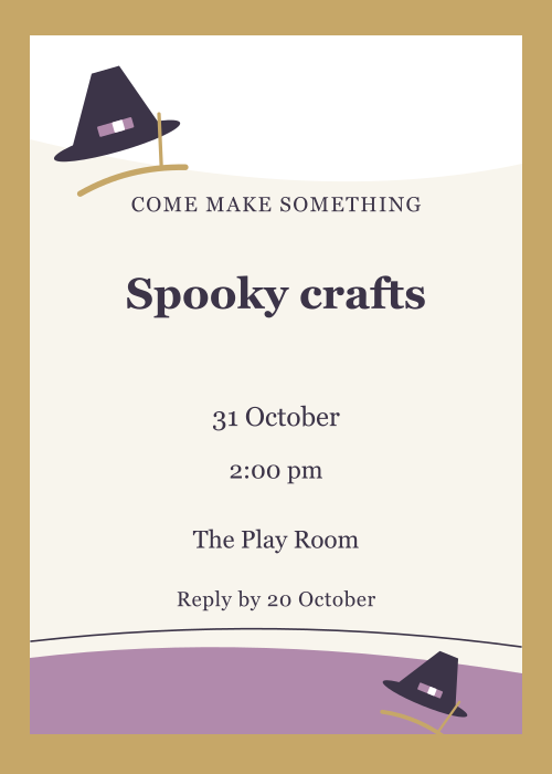 Little Witch Paper Cut editable design preview