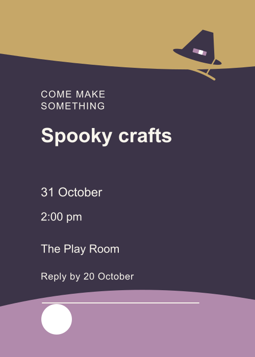Little Witch Split Panel editable design preview