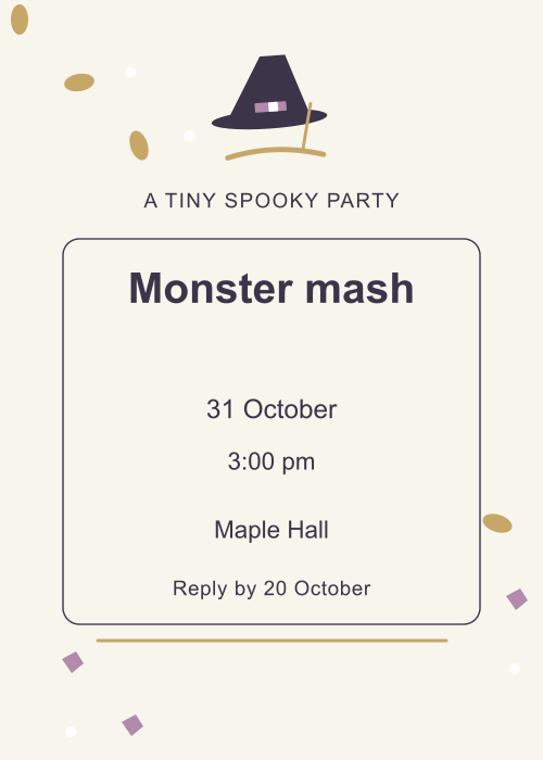 Little Witch Terrazzo editable design preview