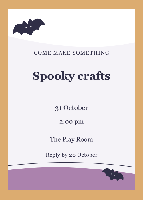 Midnight Bat Paper Cut editable design preview