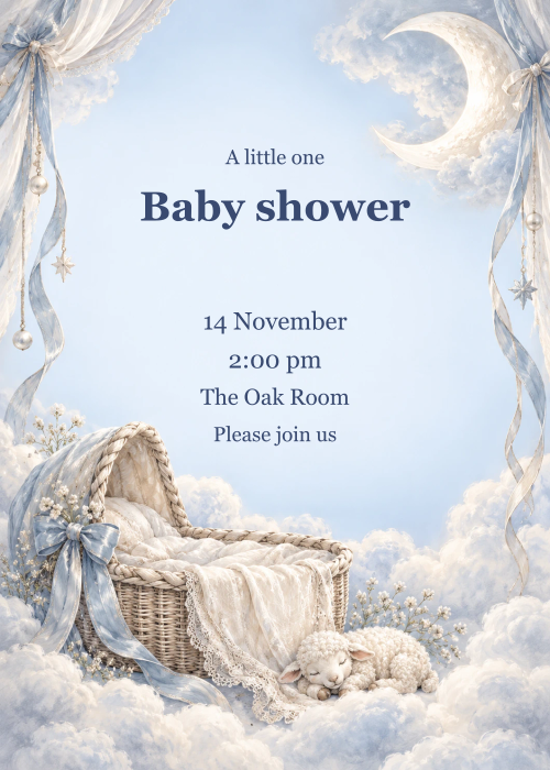Moonlit Cradle editable design preview