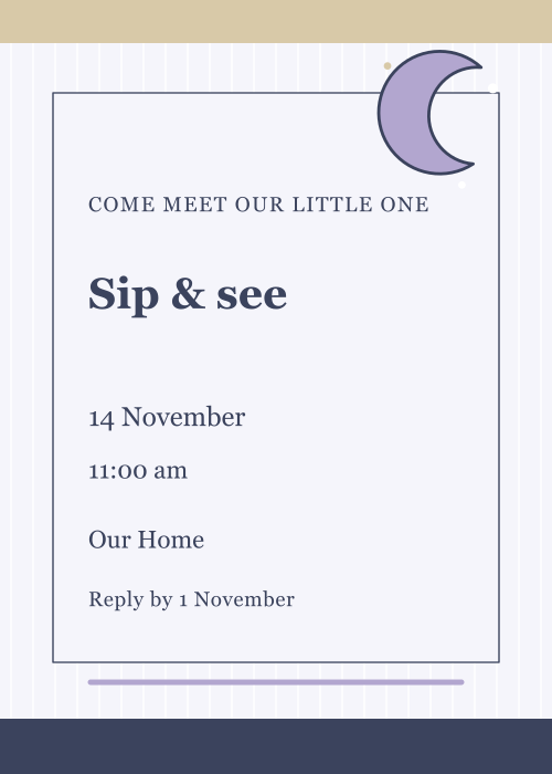 Moonlit Cradle Pinstripe editable design preview