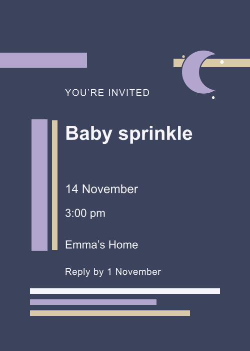 Moonlit Cradle Type Stack editable design preview