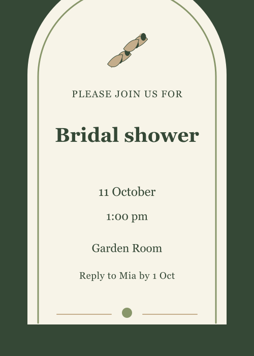 Olive Grove Archway editable design preview