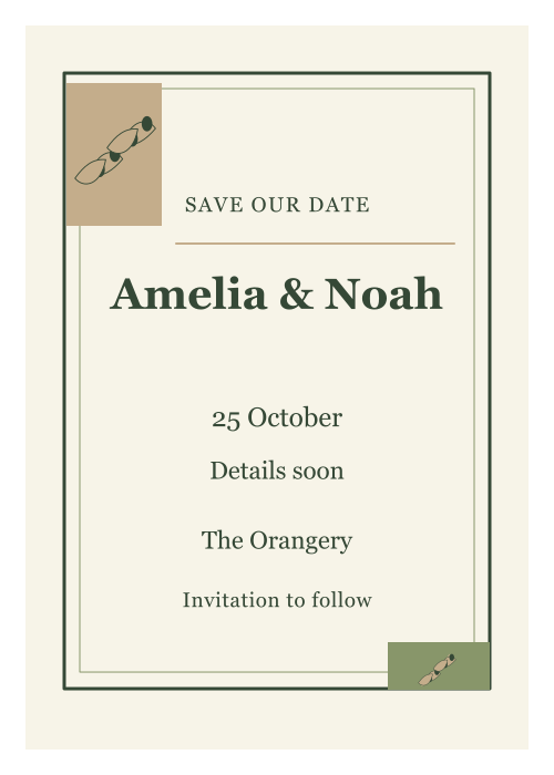 Olive Grove Gallery Frame editable design preview