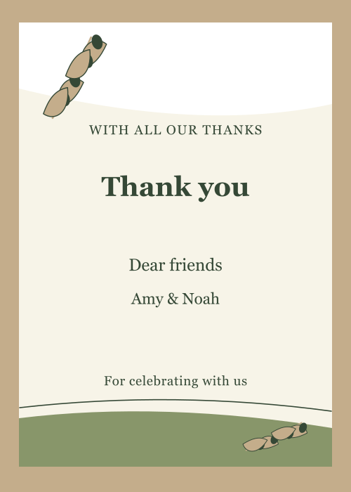 Olive Grove Paper Cut editable design preview