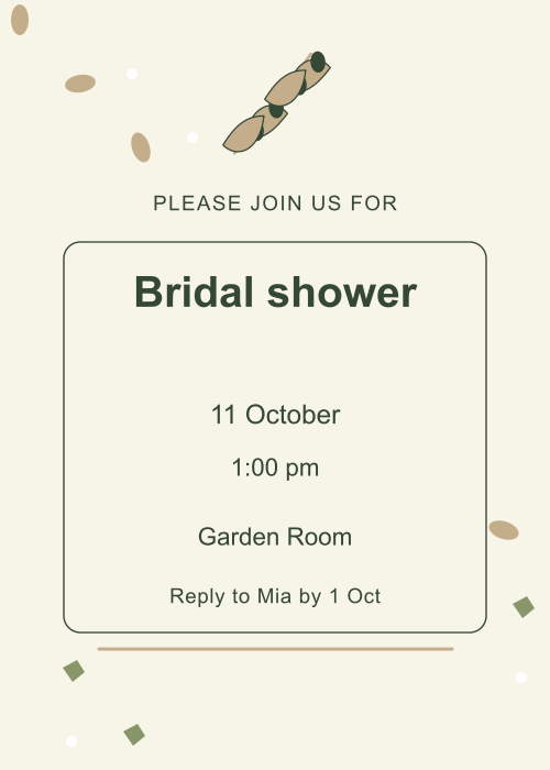 Olive Grove Terrazzo editable design preview