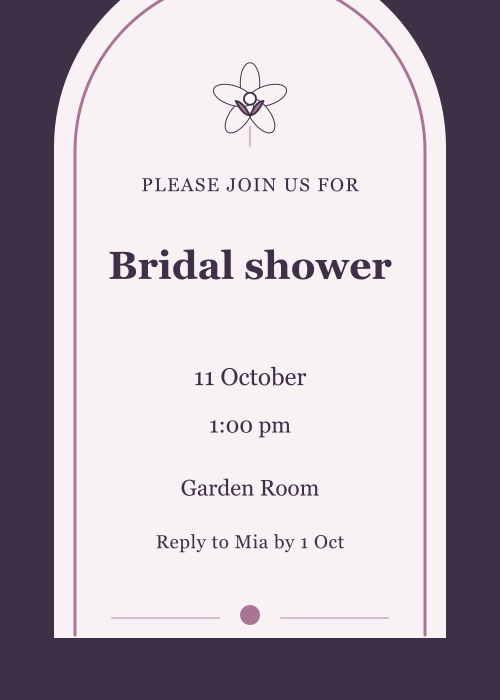 Orchid Ink Archway editable design preview