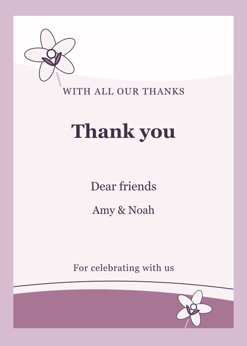 Orchid Ink Paper Cut editable design preview