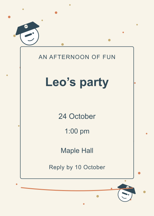 Pirate Map Confetti editable design preview