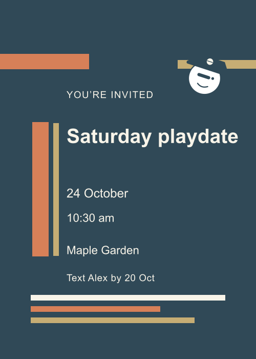 Pirate Map Type Stack editable design preview