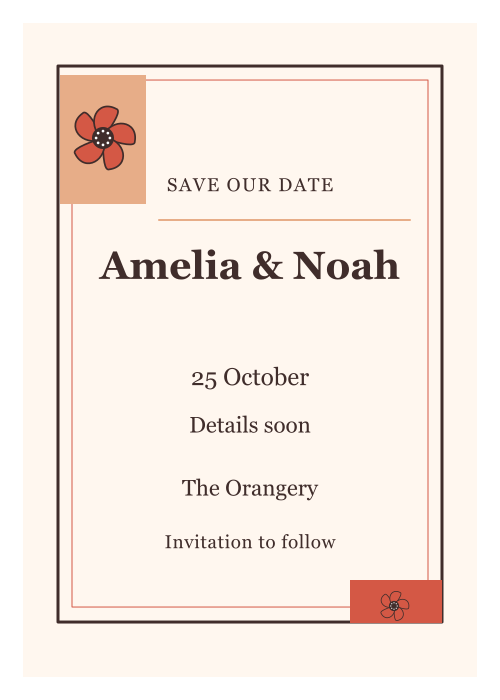 Poppy Field Gallery Frame editable design preview