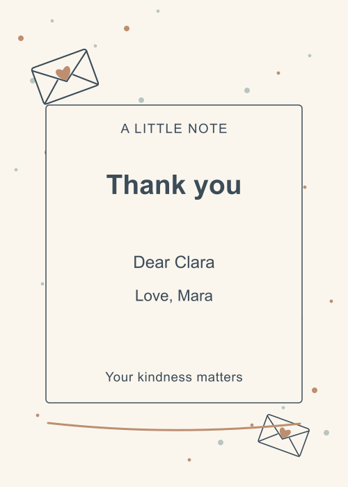 Postmarked Confetti editable design preview