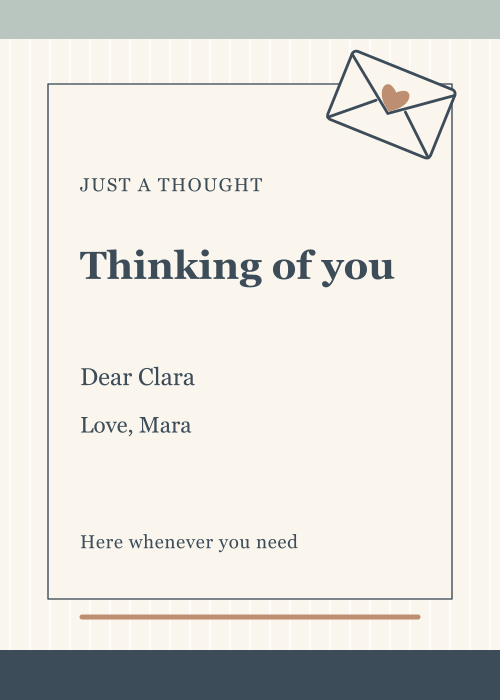 Postmarked Pinstripe editable design preview