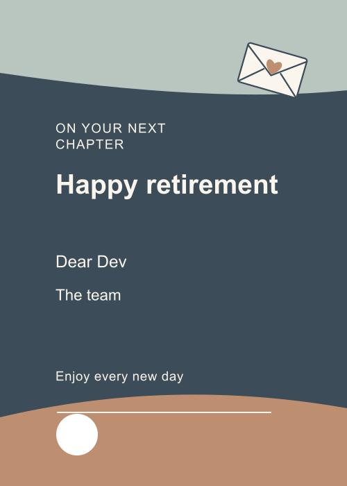 Postmarked Split Panel editable design preview