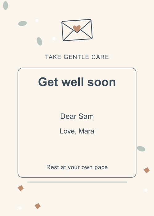 Postmarked Terrazzo editable design preview