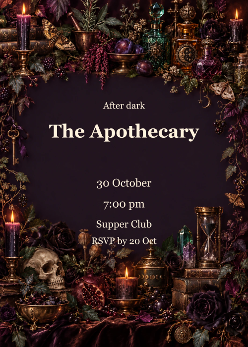 The Apothecary editable design preview