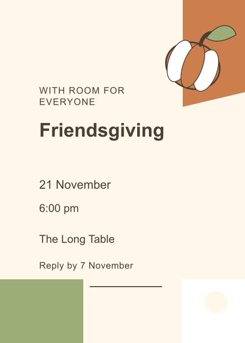 Pumpkin Table Offset Blocks editable design preview