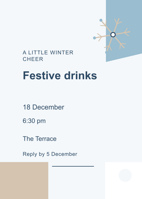 Snowfall Offset Blocks editable design preview