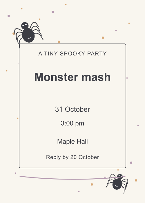 Spider Silk Confetti editable design preview