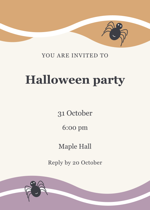 Spider Silk Wave Form editable design preview