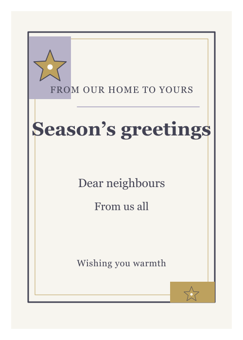 Starlit Christmas Gallery Frame editable design preview
