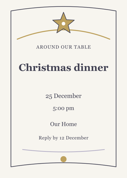 Starlit Christmas Storybook editable design preview