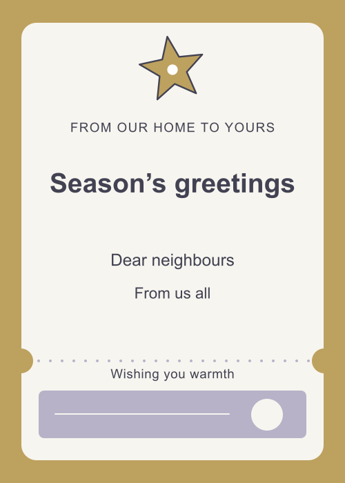 Starlit Christmas Ticket editable design preview