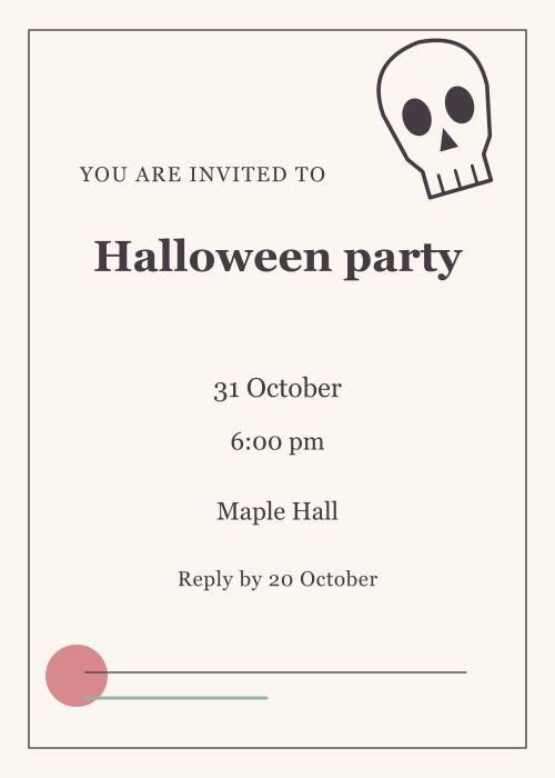 Sugar Skull Editorial editable design preview
