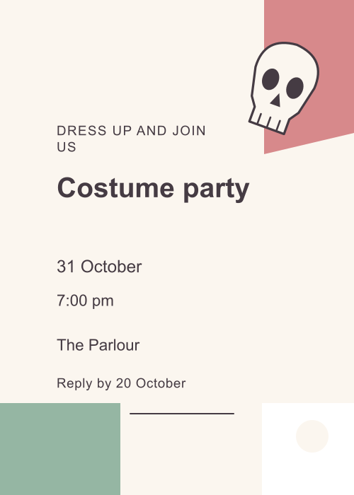 Sugar Skull Offset Blocks editable design preview